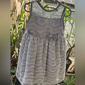 Gray. Sleeveless dress